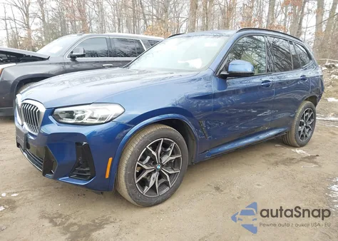 2022 BMW X3 xDrive30I from USA, damaged, VIN WBX57DP03NN174897